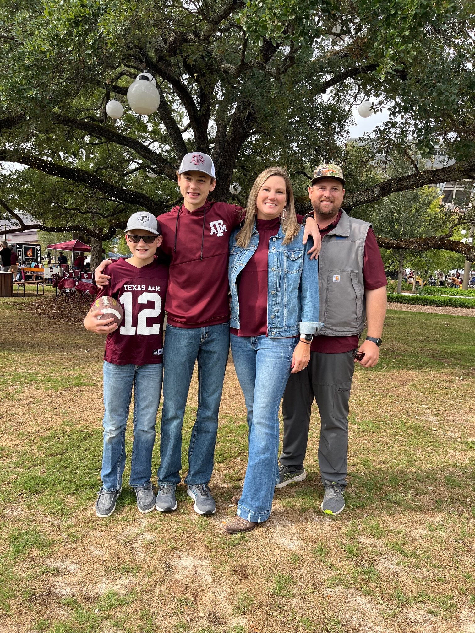 Justin McDaniel and His Family